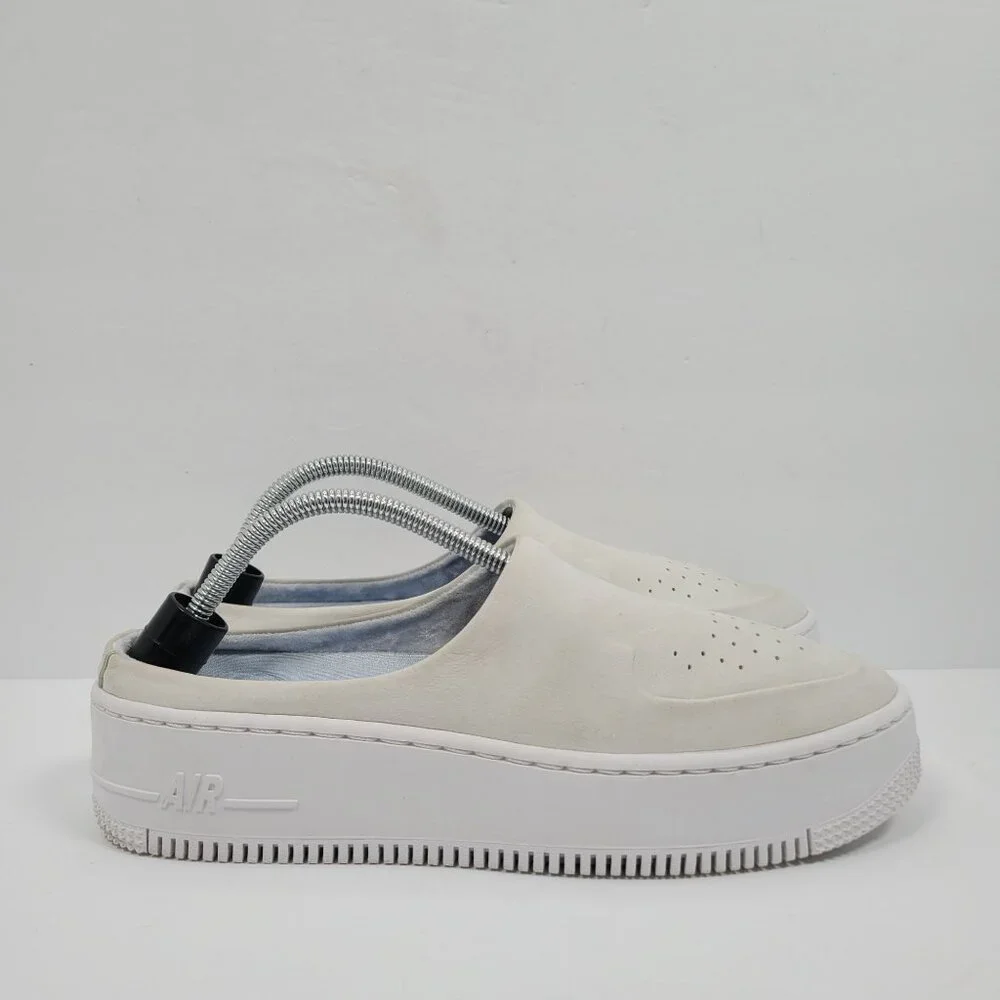 Nike AF1 Lover XX Women's Off White Light Silver Shoes AO1523-100 US Size 9.5 - Picture 1 of 8
